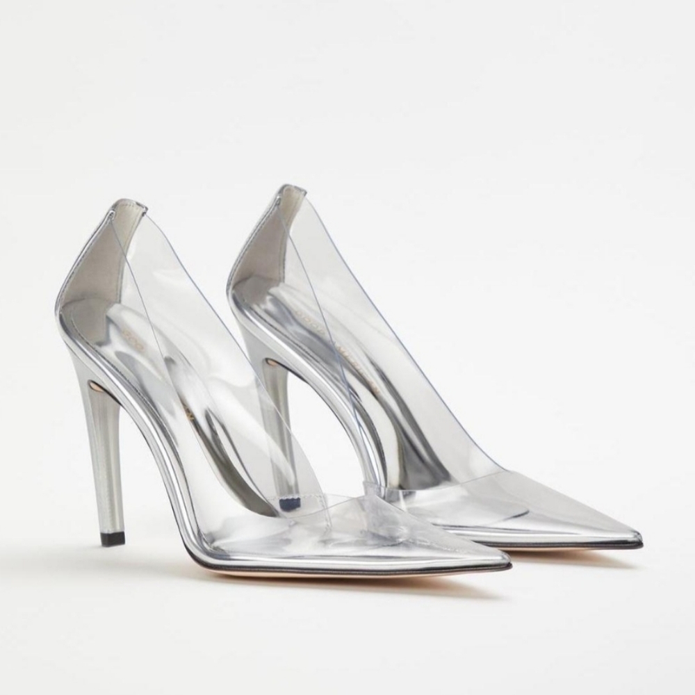 Good American Cinder-F*cking-Rella Pump Glass Size 10.5